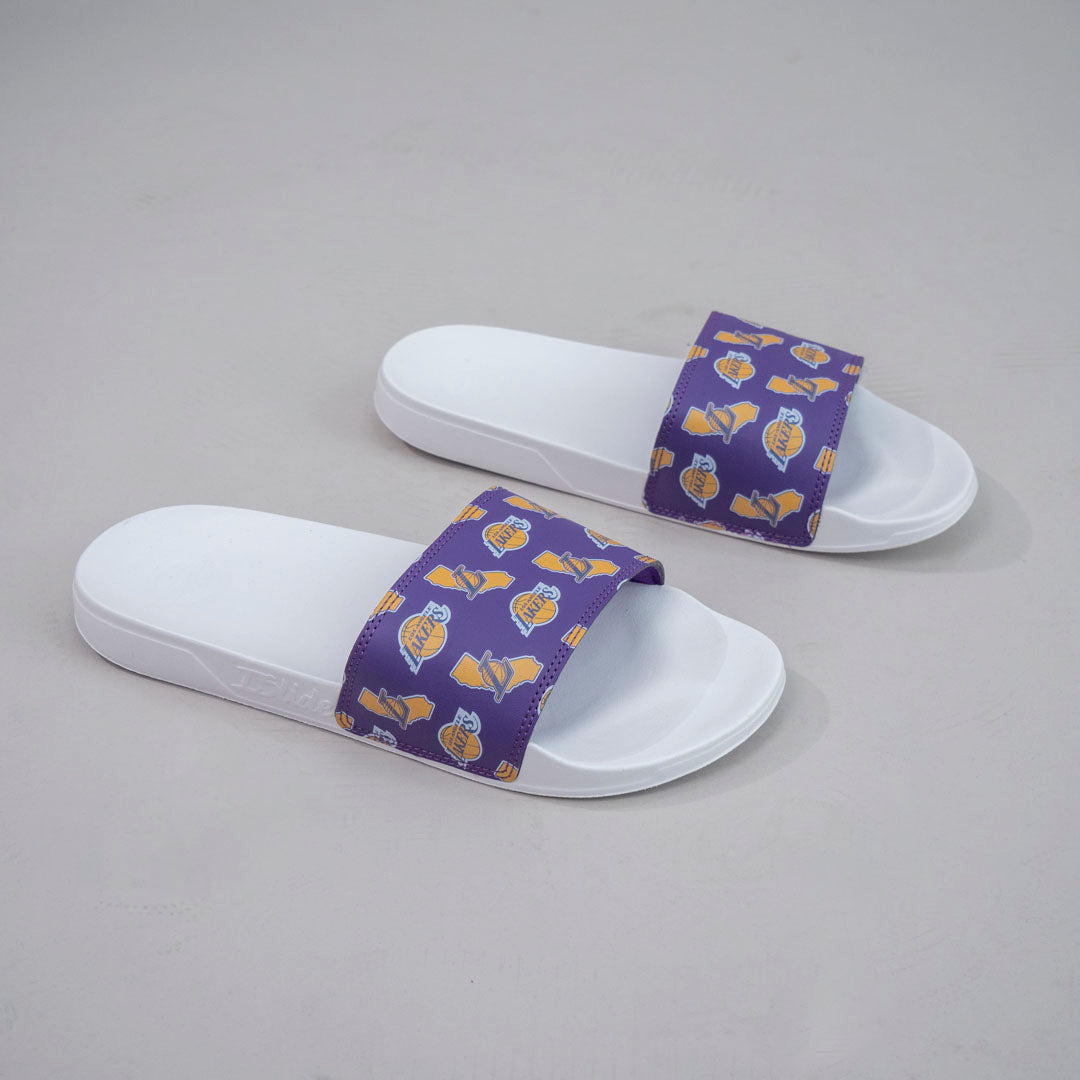 mitchell & ness lakers slide multilogo