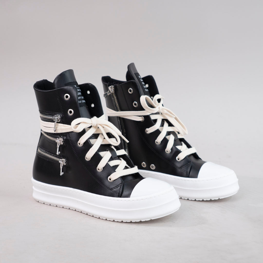 f09 rick mid 3 zip suola bianca