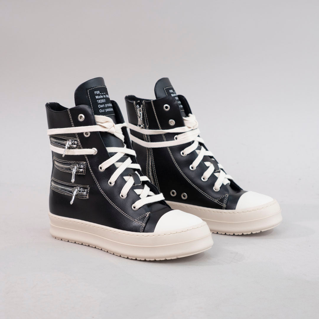 f09 rick mid 3 zip suola beige