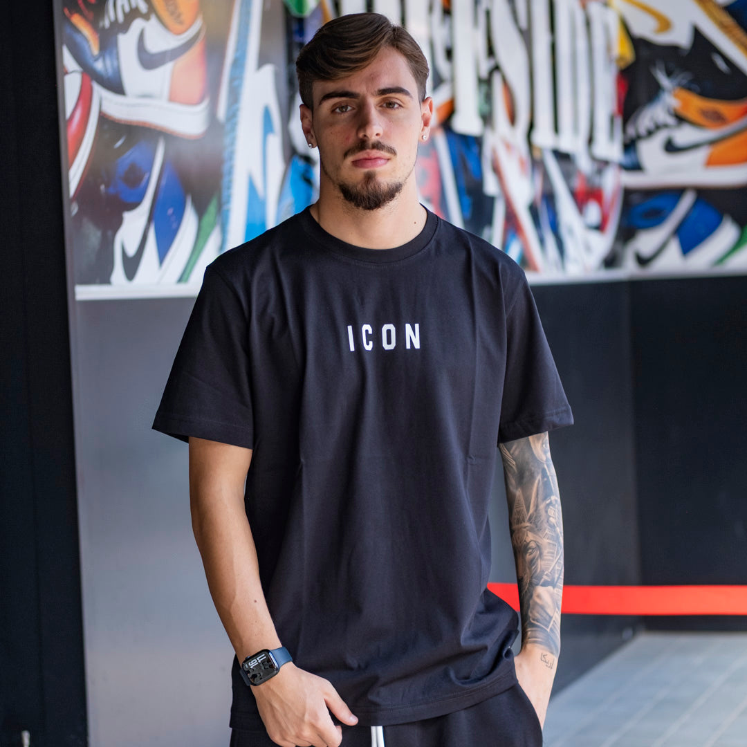 ICON T-SHIRT C/LOGO PICCOLO AL CENTRO