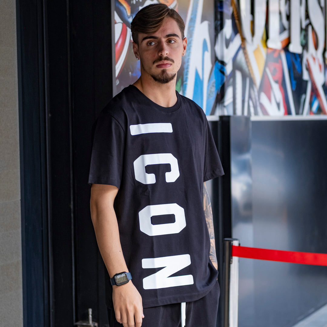 ICON T-SHIRT C/LOGO VERTICALE GRANDE
