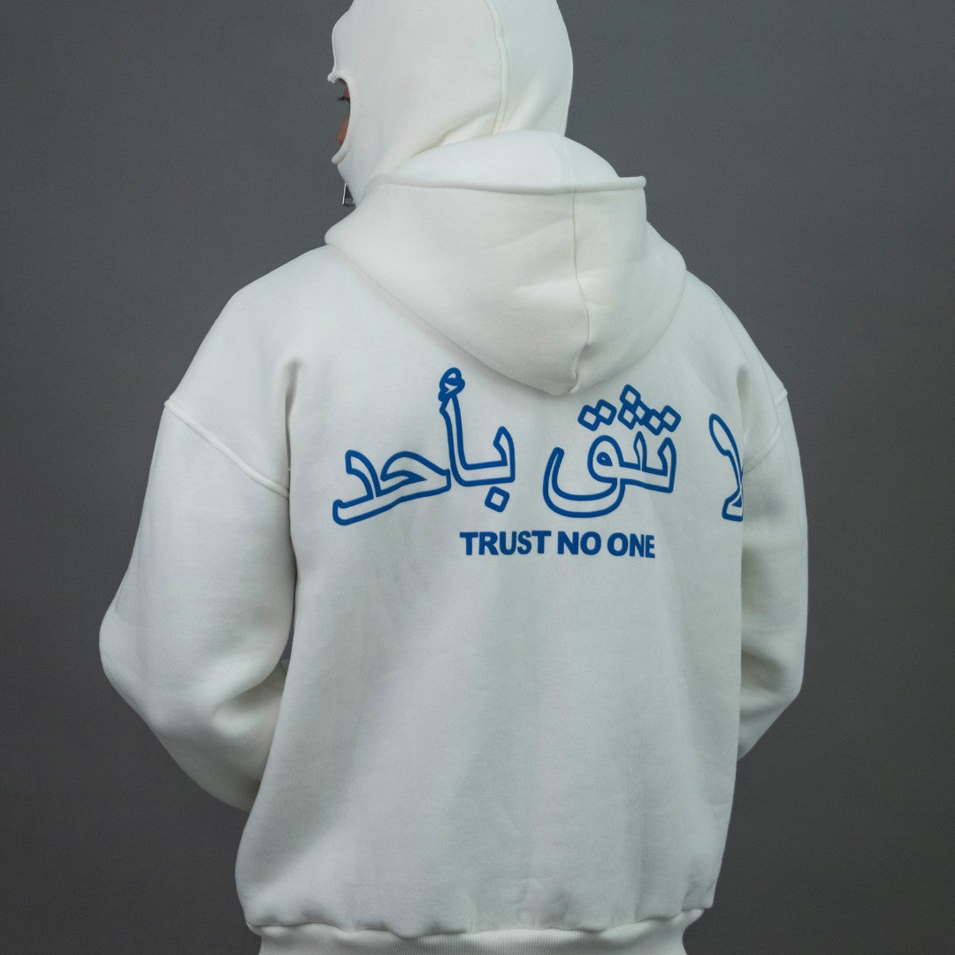 trust no one felpa balaclava doppio capp