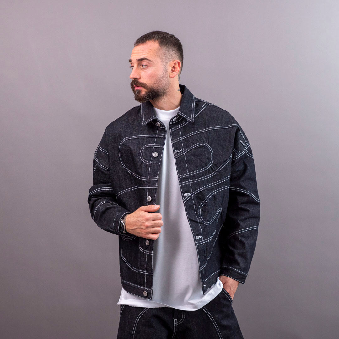 Trust no one giacca linee