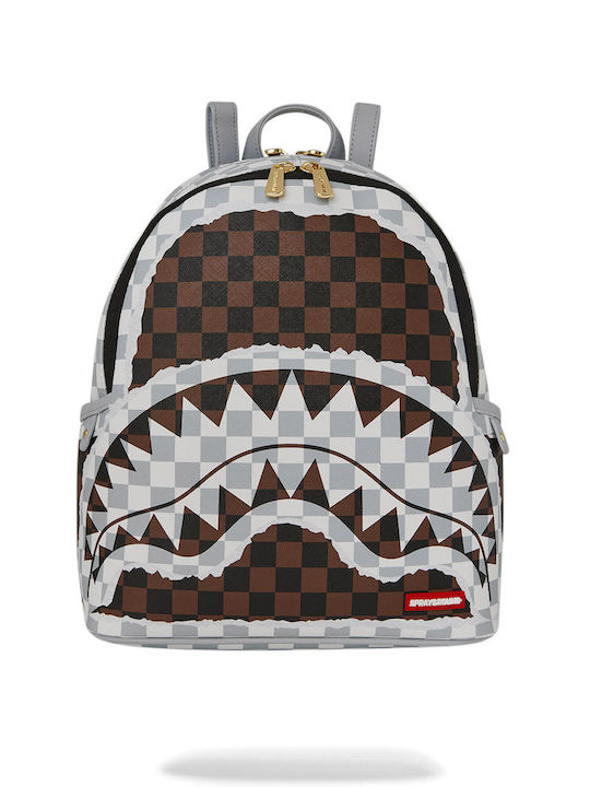 SPRAYGROUND CREAM AND BROWN TEAR ZAINO