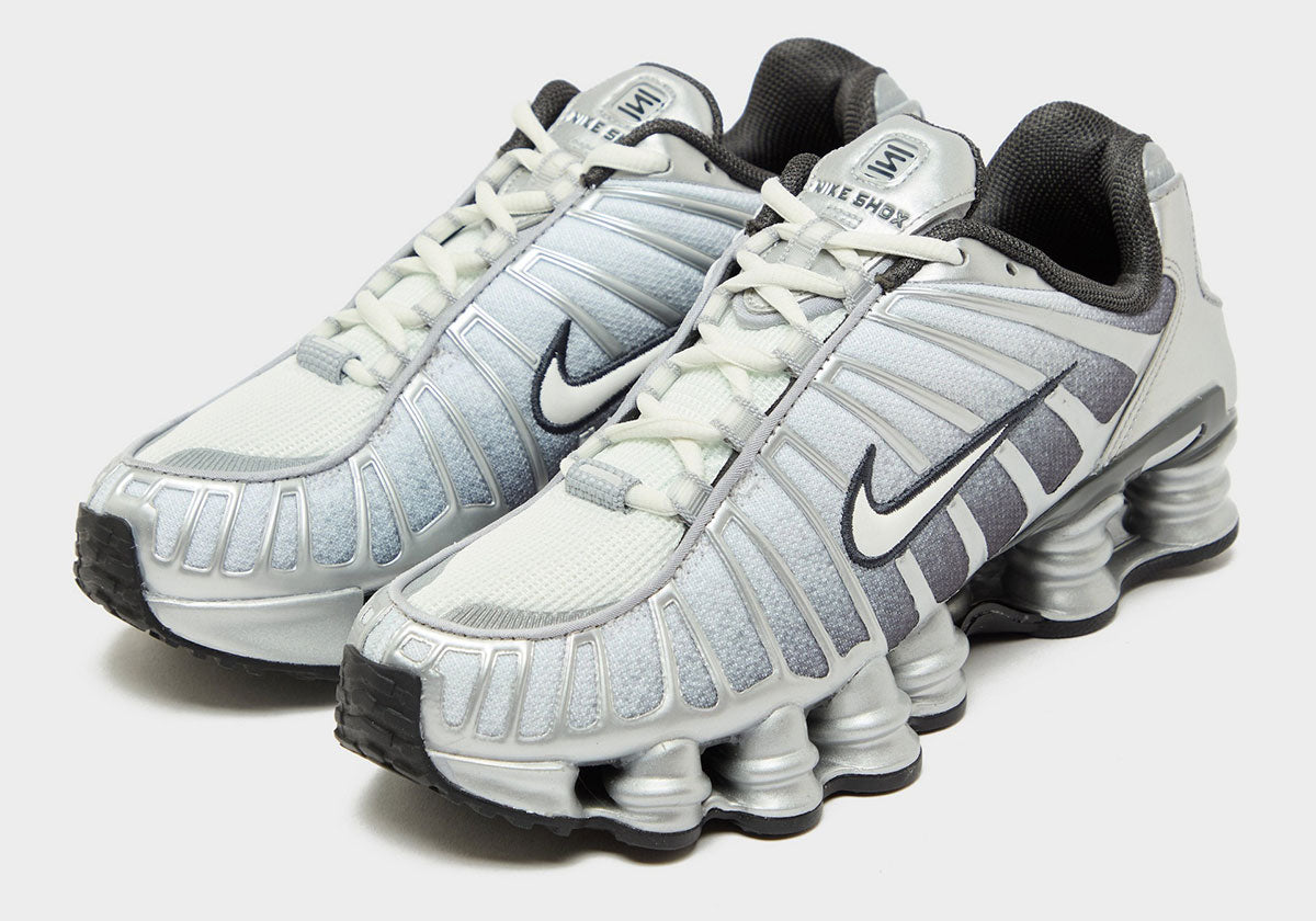 nike shox tl argento