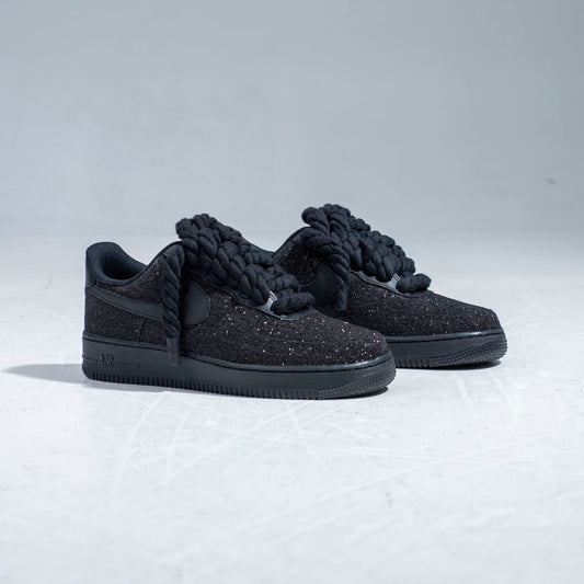 Custom air force 1 glitter nera uomo