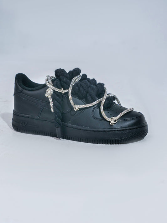 custom air force 1 nera strass