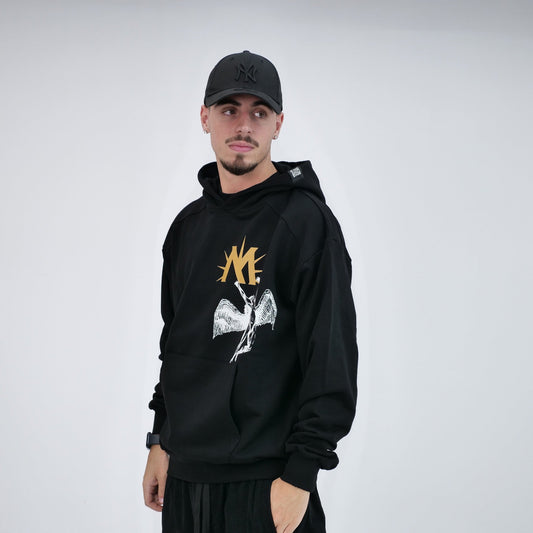 Mfn felpa cappuccio in felpa angelo