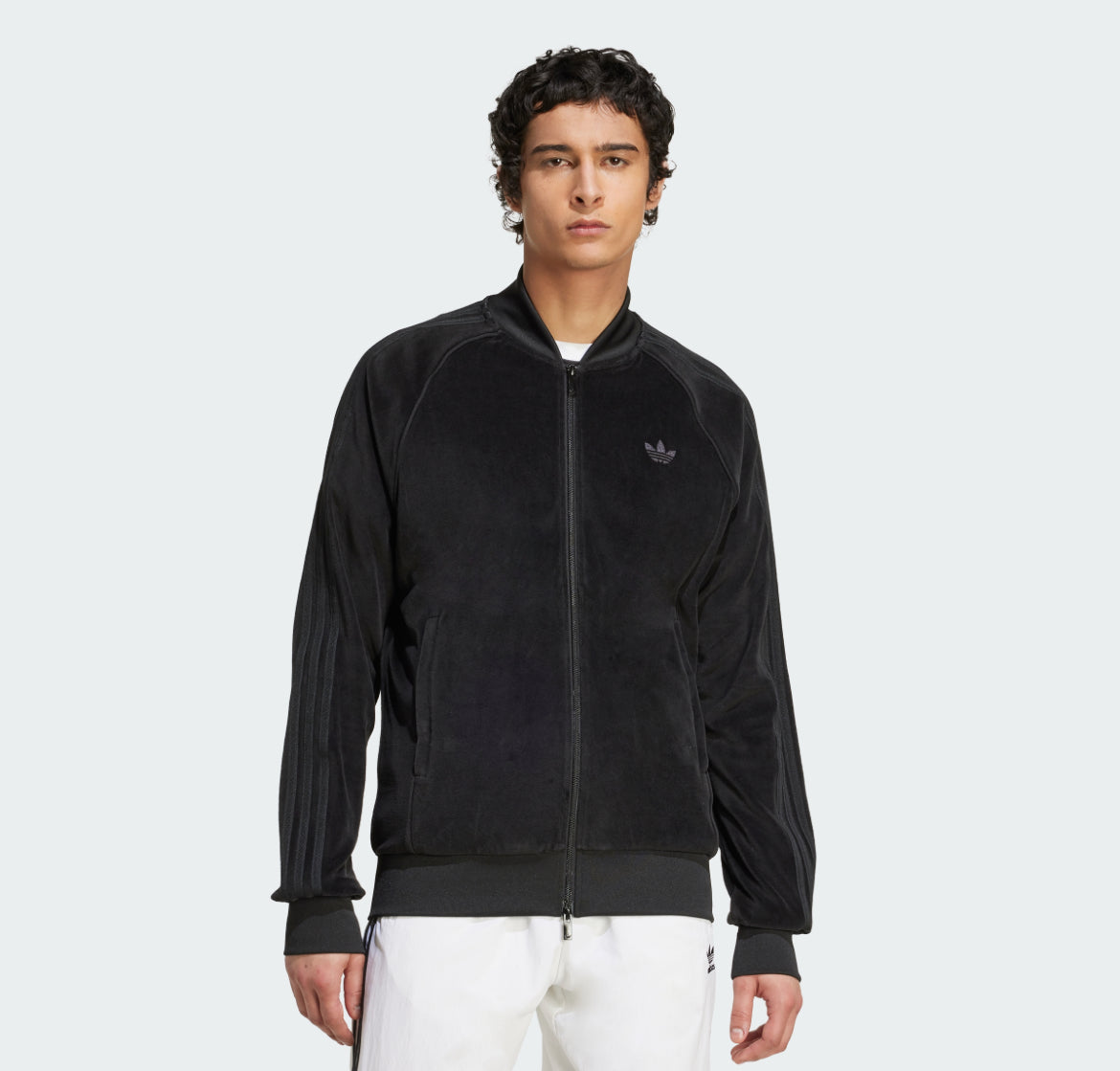 adidas felpa zip ciniglia