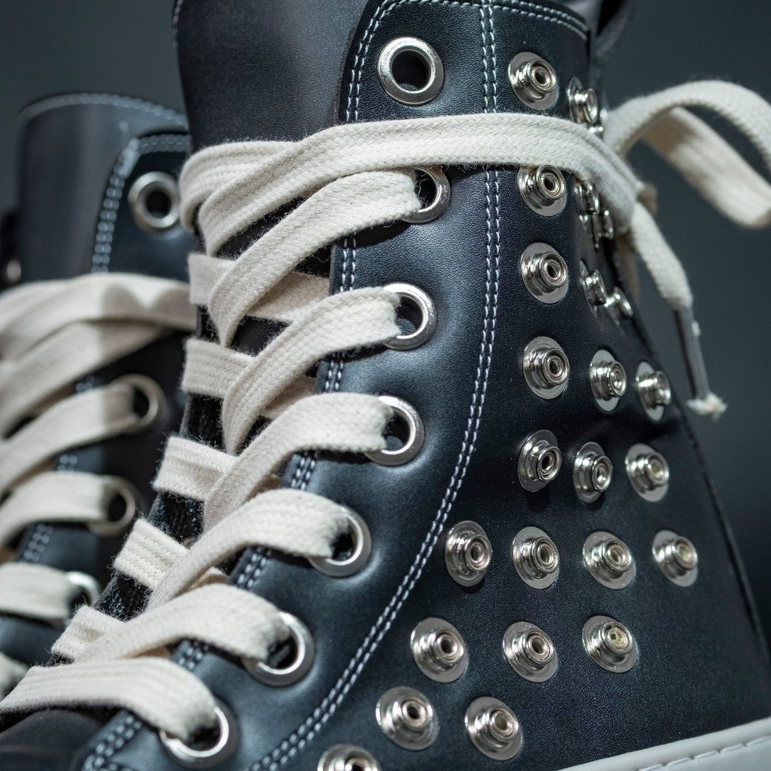 Theather rick mid pelle borchie