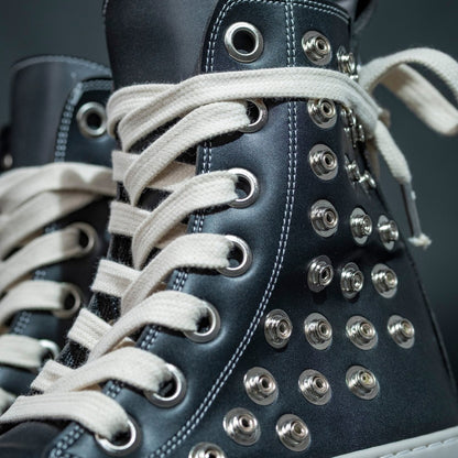 Theather rick mid pelle borchie