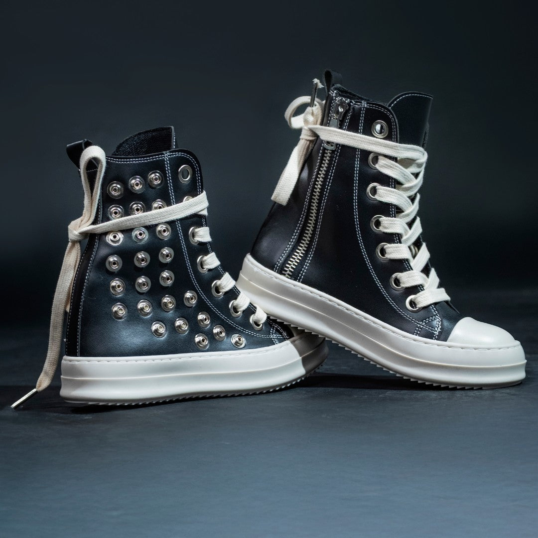 Theather rick mid pelle borchie