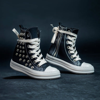 Theather rick mid pelle borchie