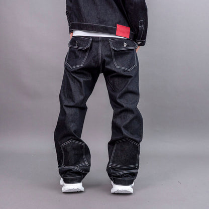 trust no one jeans raw denim