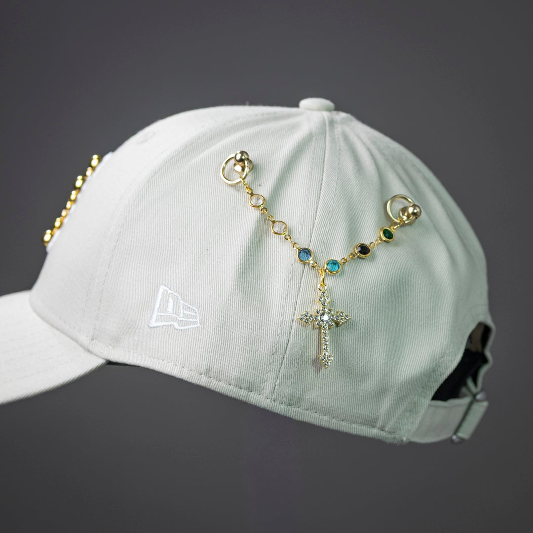 custom cap new era logo coperto borchie