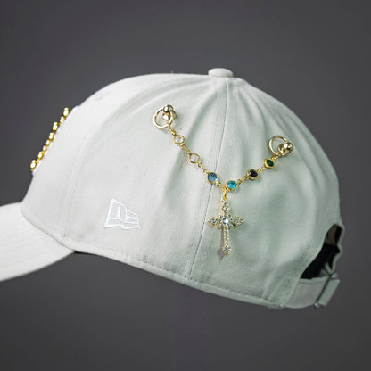 custom cap new era logo coperto borchie